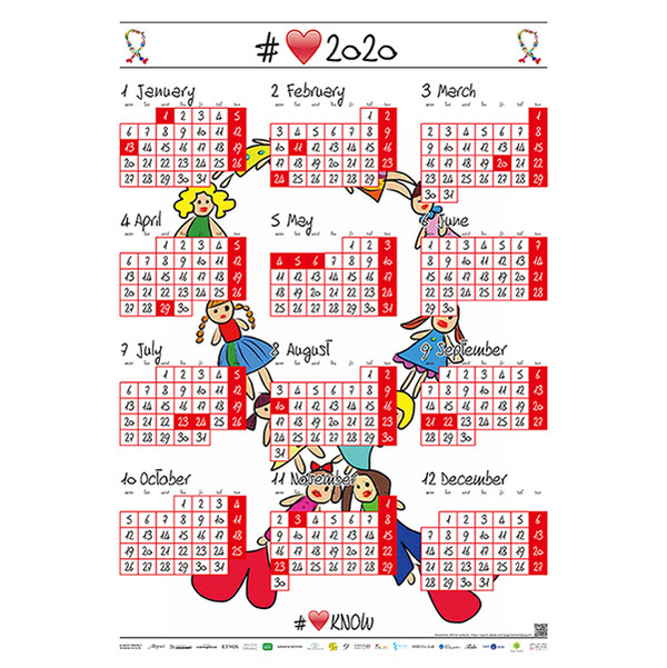 東京シーズが社会貢献として応援している #Love know 2020カレンダー！